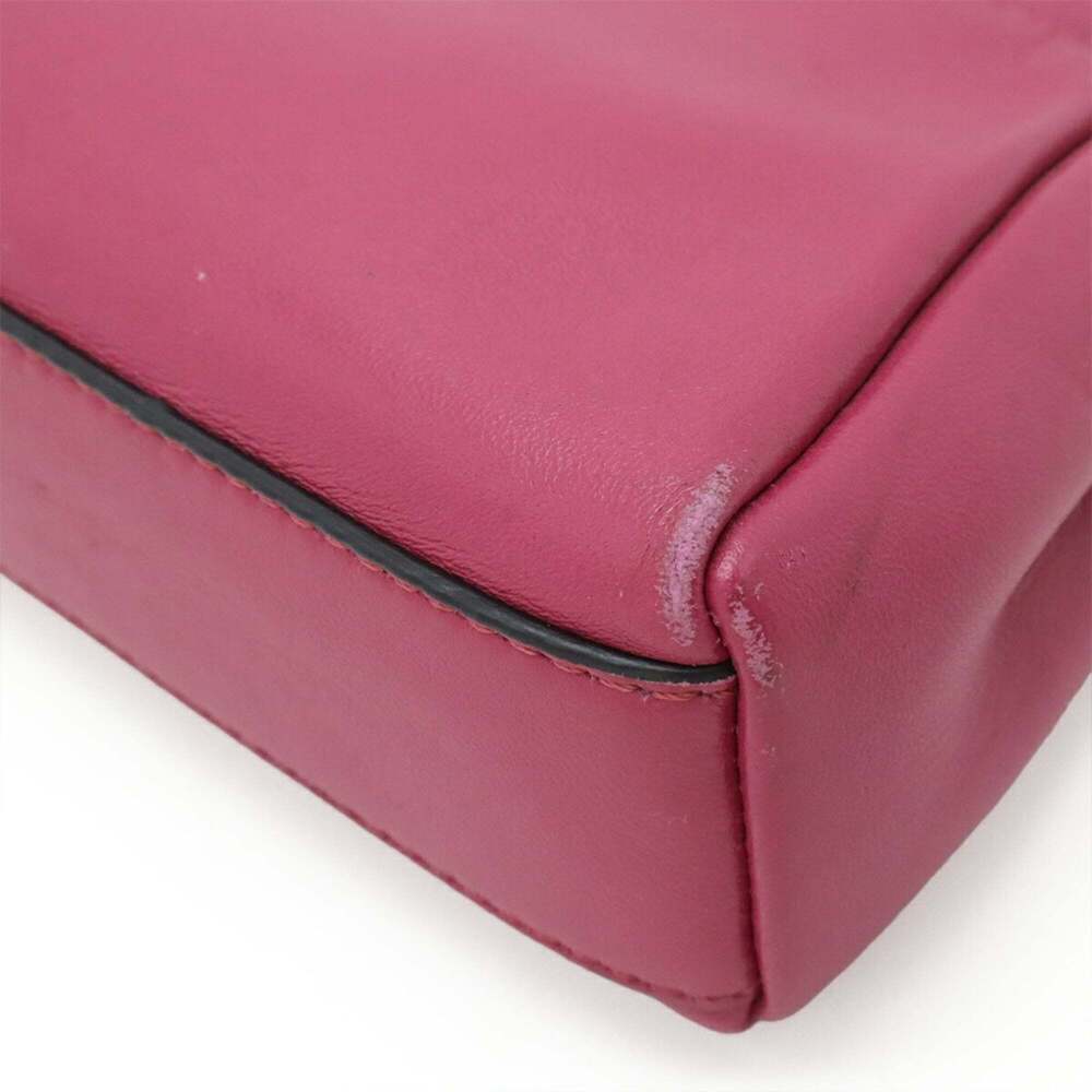 FENDI Purple Leather Peekaboo Shoulder Bag - Picture 4 of 10